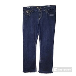 Kut From The Kloth Heavy Stitch Bootcut Blue Denim Jeans Size 12